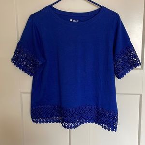 Lacy Trimmed Tee